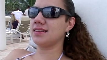 Preview 2 of Pantyass Anal - Amateur young girl in bikini