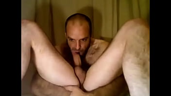 Preview 2 of Bi Guys And Shemale - Self Deep-Throat