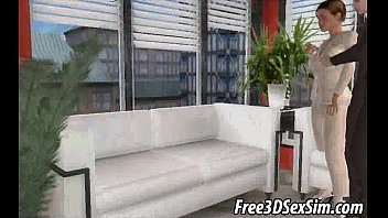 Preview 1 of Web Series Hot - Classy 3D brunette honey sucks cock and gets fucked