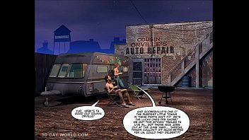 Preview 1 of Negro Vs Javundefined - DRAG QUEENS FROM OUTER SPACE Scifi 3D Gay Cartoon Anime Comics