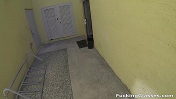 Preview 2 of Step Fsther Sex With Glotis - Fucking Glasses - Unexpected office fuck on the floor Christy Lynn