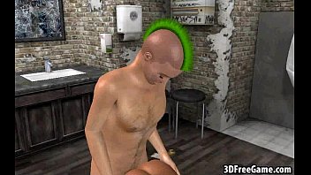 Preview 2 of Fat Fucked Hard - Sexy 3D ebony honey enjoying getting double teamed