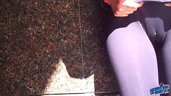 Preview 2 of Wrapped Boy - Wow! Amazing Round Booty On the Streets! Flashin Big Nipples