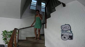 Preview 1 of Femdom Human Toilet Paper - A novinha Milena Tavares por tr&aacute_s das c&acirc_mera acabou levando rola do diretor