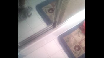 Preview 2 of Step Mom Take A Shower - Jerking my new circumcised cock for first time