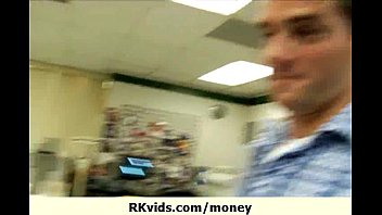 Preview 1 of Many Boys Kiss One Girl Breast - Paying this slut for sex 3