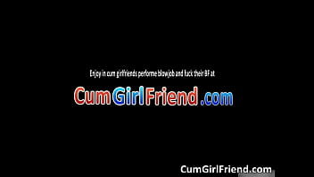 Preview 4 of Caprice And Lola Woodman - Sexy brunette girlfriend blows hard cock