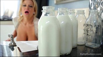 Preview 2 of Wwww Camsex 69 Tv - Kelly Madisons Got Milk She Is Bathing In It