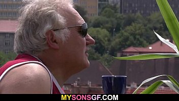 Preview 2 of Bokeb Massage - Horny step father fucks his son&#039_s girlfriend