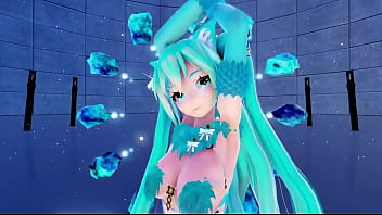 Preview 4 of Lone Xnxx Come - (Blue [K]nights) ［Ray-MMD 3D VR180］Cat Fate Cosplay Adult Miku［Girls］