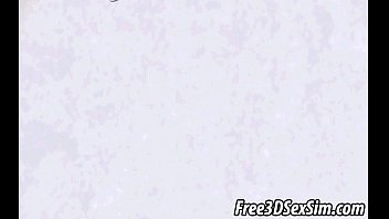 Preview 4 of First Vargin Sil Todna - Tasty 3D brunette babe getting her pussy humped