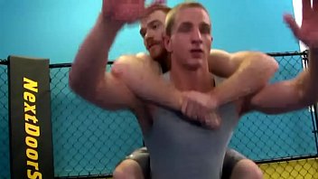 Preview 1 of Rape Film Down - Muscled straight jock swallows work out friends cock