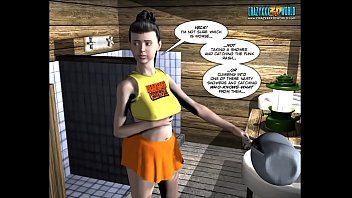 Preview 2 of Brazzers Girls Hot Moaty - 3D Comic: The Chaperone. Episode 1