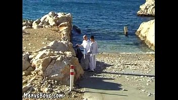 Preview 2 of Boy Milf Friend Mom - Outdoor gay sex adventure of a hot young seducer