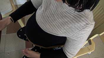 Preview 1 of Kiss My Sex - pregnant amateur stepmom has hardcore kinky sex in the bathroom