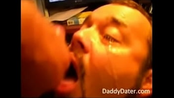 Preview 4 of Wet Anal Ffm - DaddyDater Bear cub gets a hot facial from an older man