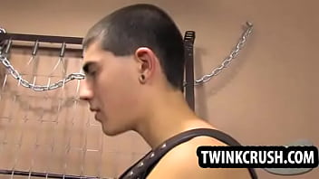 Preview 1 of Big Boobs 2017 New - Emo twink sucking and tugging on a hard cock