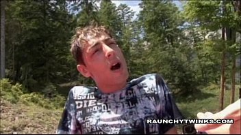 Preview 1 of Pirra Peri - Two Horny Men Outdoors Fucking