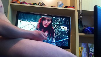 Preview 3 of Jav Hq Porn Iki Kisi Sik - cumming on some sexy busty pics