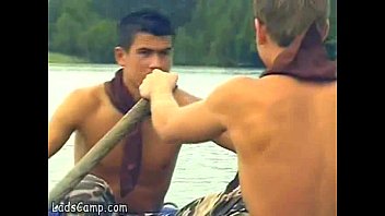 Preview 2 of Balckdsaxcom - Hot boys rowing in a boat and fucking on the beach