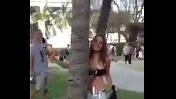 Preview 2 of 2 Interracial Wives - College chick fucks tree.