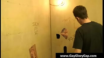 Preview 1 of Bikini Trim - Gay gloryhole- Gau handjobs and facial cumshot 27