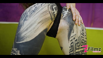 Preview 2 of Xxxx Vbbv Nb - Alternative HIPPIE tattooed TEEN wants to stuff her delicious pussy