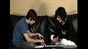 Preview 1 of Ema Wotsan Sex - Gay Twinks Fucking on the Couch