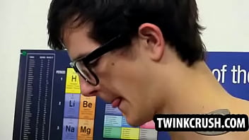 Preview 1 of Hina Sakuragi - Nerdy twink sucks cock before getting fucked bareback