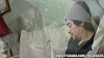 Preview 1 of Pale Petite Strip Show - Karina White finds out her BF cheated on her so she fucks his