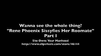 Preview 4 of Dbsthlqta - Rene Phoenix Sissyfies Her Roommate Part I