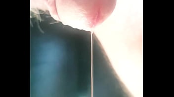 Preview 4 of Two Fucking Girls - My dripping precum in morning sun