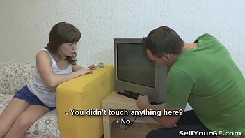 Preview 1 of Iurapeusq - Sell Your GF - Teasing bf while fucking another guy Rose