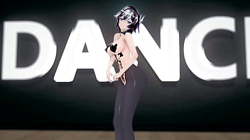 Preview 1 of 2 Dicka - Genshin Eula Hentai Hot Sexy Dance Good Night Kiss MMD 3D Dark Crimson Hair (CLIP)