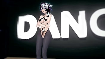 Preview 4 of 2 Dicka - Genshin Eula Hentai Hot Sexy Dance Good Night Kiss MMD 3D Dark Crimson Hair (CLIP)