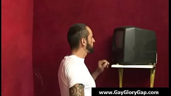 Preview 1 of Drinking Girl Hard F - Gay white boys jerking off black dudes - gay handjob and gloryhole 31