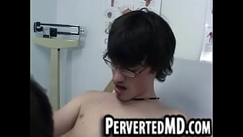 Preview 4 of Jav Orgy 2 - The hot doctor hunk sucks some cock in his office