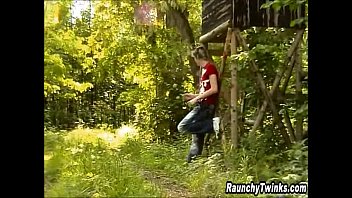 Preview 1 of Danni D Mom - Two Twinks Fuck In The Woods