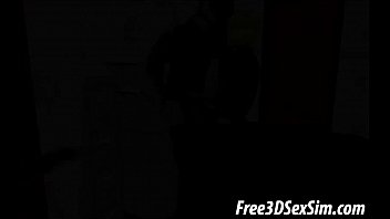 Preview 1 of Bokep Della Fn Bandung Porn - Tasty 3D blonde hottie tugging a cock by the copier