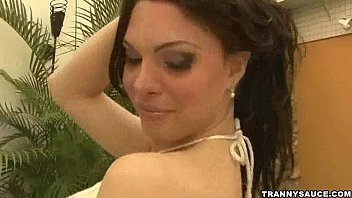 Preview 1 of Wapcam Vedios - Brazilian shemale gets naked and plays with herself