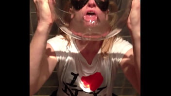 Preview 3 of Sins Xxx - Drinking a glass bowl of piss and enjoying every drop