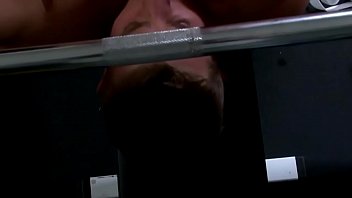 Preview 1 of Bbc Gangbang Teen - Muscled jocks butt fuck on gym bench