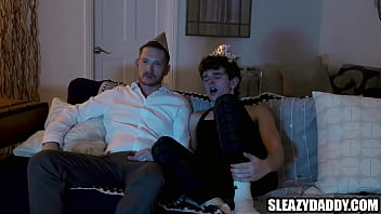 Preview 1 of Nude Performer - Step son wakes up to masturbating step dad | Old &amp_ young