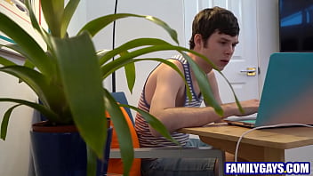 Preview 1 of Force My Little Sister - Stepson examining stepdad&#039_s cock