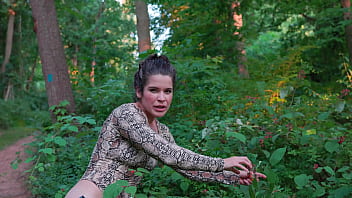 Preview 1 of Indian Tube99 Com - Thong bodysuit - Milf on the trail