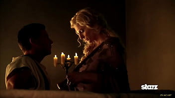 Preview 4 of Cumshot On The Phone - Viva Bianca - Spartacus: Vengeance E01 (2012)