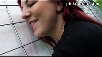 Preview 4 of Older Pregnant - Redhead chick Sophia Wild paid for sex in a public location