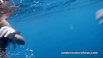 Preview 3 of Scat Mouth China - 3 girls stripping in the sea