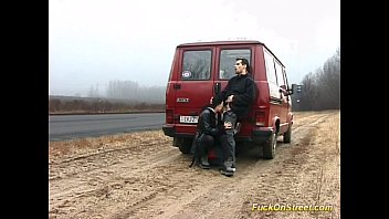 Preview 3 of Odin Sex - Brunette babe fucked on street