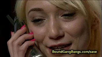 Preview 1 of Susan Reeves - Small tittied tied up blonde orgy fucked